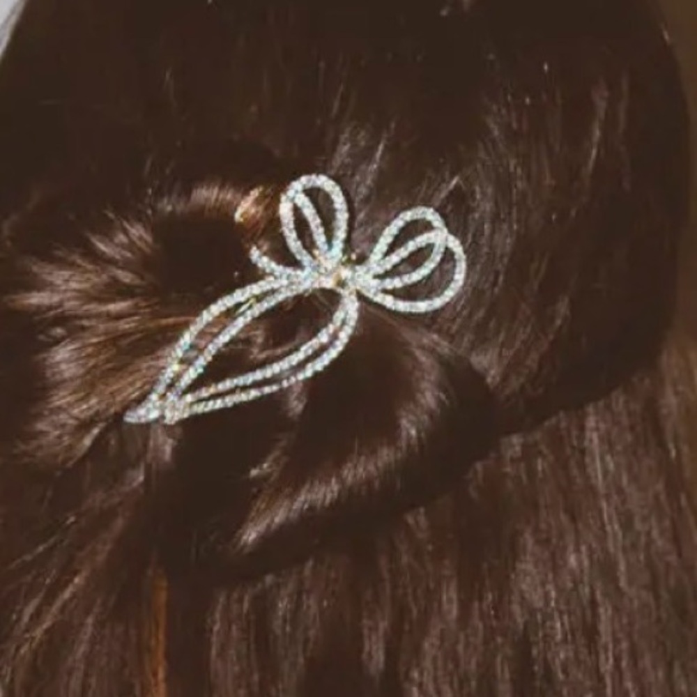 Diamond Bow Hair Pin (1702)